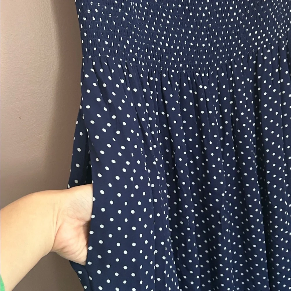 Hill House Navy Blue Polka Dot Cosima Dress - Picture 8 of 11
